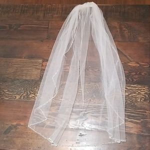 Moscato beaded Bridal veil